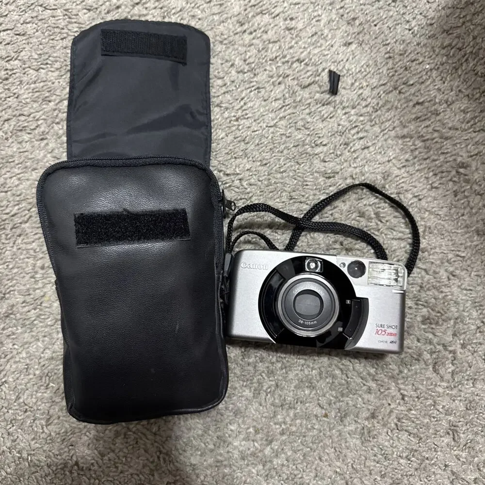 Canon Sure Shot 105 Zoom S Date 35mm Film Camera Tested For Power And Flash
